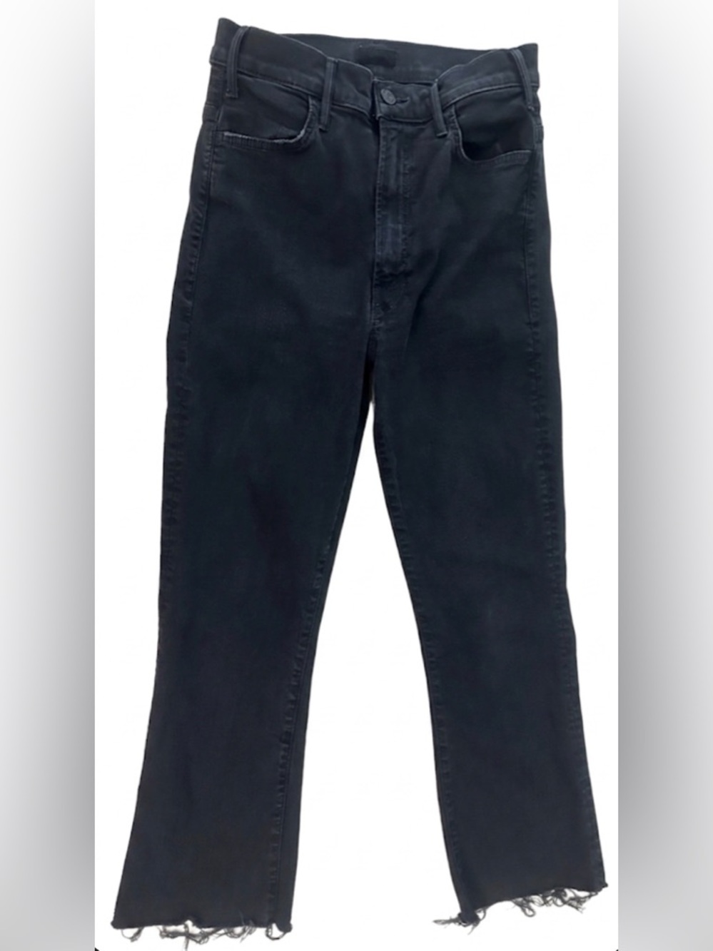 MOTHER women’s Zip Fly Ankle Fray Denim Jean.  Size 27